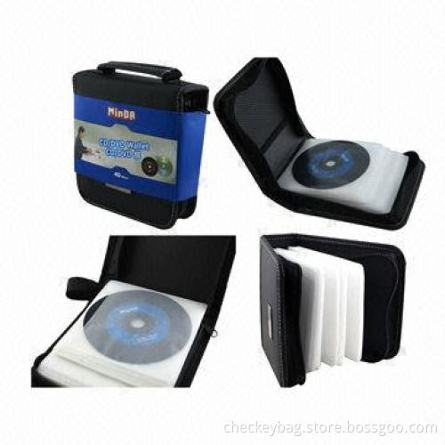 40-pocket CD Wallet, Made of PU